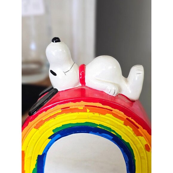 Vintage Snoopy Rainbow Ceramic Bank - Picture 2 of 9